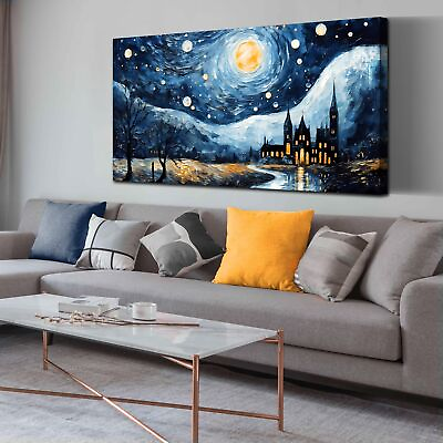 #ad Large Canvas Wall Art for Living Room Bedroom Van Gogh Wall Art Starry Night ... $108.98
