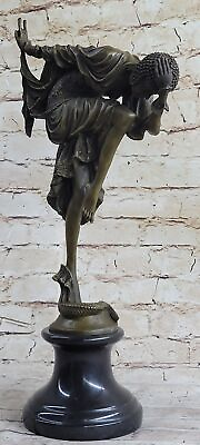 #ad Ankara Dancer Girl Art Deco Bronze Statue Sculpture Colinet Chiparus Marble Base $199.50