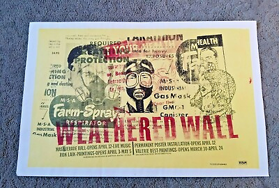 #ad WEATHERED WALL promo concert poster Jeff Kleinsmith unsigned 26quot; x 17quot; $24.95
