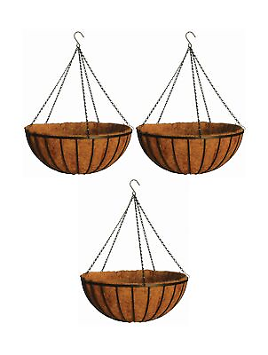 #ad Topiary Art Works 24quot; Georgian Rigid Iron Hanging Basket C960 with Coco Mos... $164.58