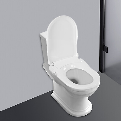#ad Non Electric Toilet Seat Dual Nozzle Round Toilet Bidet Rear Home Durable $47.51