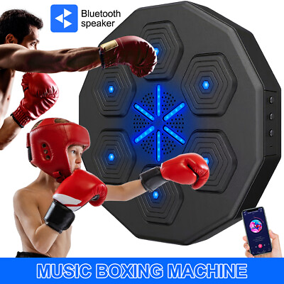 #ad #ad Smart Music Boxing Machine Boxing Wall Target Relaxing LED Lighted Sandbag Sport $69.99