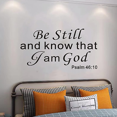 #ad Be Still and Know That I Am God Wall Stickers for Living Room Easy to Install $14.62