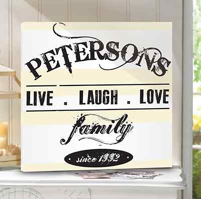 #ad Live.Laugh.Love Canvas Print Free Personalization LIVE LAUGH LOVE with NAME $34.99