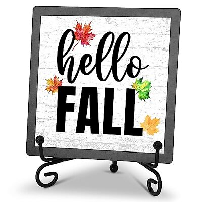 #ad Autumn Decor Hello Fall Decor Thanksgiving Decorations Farmhouse Rustiv Home $20.76
