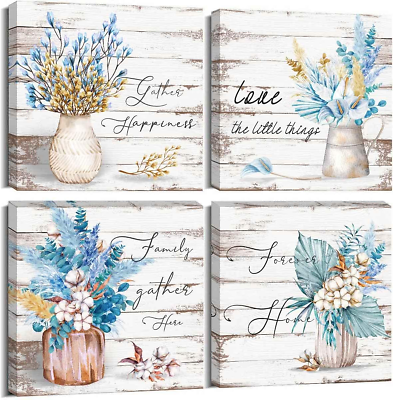 #ad Inspirational Bathroom Decor Wall Art Flower Pictures Wall Decor for Bedroom Liv $58.26