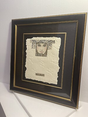 #ad Vtg quot;NEVER SAY NEVER” Artist Proof AP Mix Med Framed Modern Print by Dawn Marie $349.99