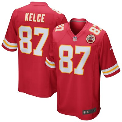#ad Travis Kelce #87 Kansas City Chiefs Jersey Home Red NWT $54.99