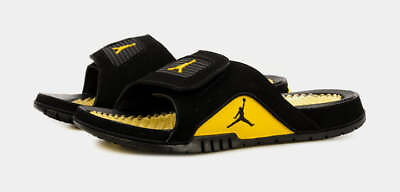 #ad Nike Jordan Hydro IV Retro 532225 017 Thunder Black Tour Yellow Men Sandal Slide $59.97