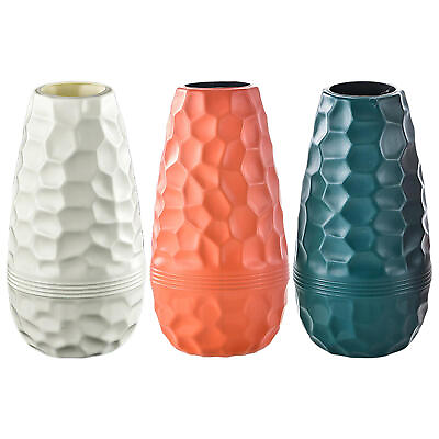 #ad Plastic Art Flower Modern Vase Anti Ceramic Minimalist Home Wedding Decoration $14.91
