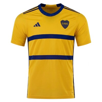 #ad Adidas Club Atlético Boca Juniors CABJ Yellow Home 23 24 Soccer Jersey M: Medium $59.99