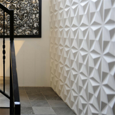 #ad 12 Pcs Waterproof 3D Wall Panels Self adhesive Tile Brick Sticker Foam Wallpaper $25.99