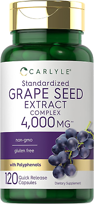 #ad Grape Seed Extract 4000 Mg Max Strength Antioxidant Immune Support 120 Caps $13.00