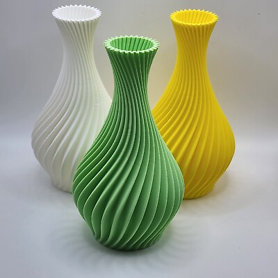 #ad Swirl vase Groove vase Spiral vase Modern vase Home decor Flower vase 6 inch $17.97