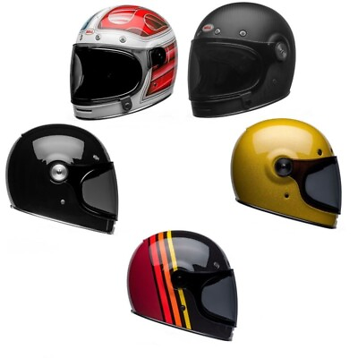#ad Bell Bullitt Full Face Vintage On Road Motorcycle Helmet Pick Size Color $439.95