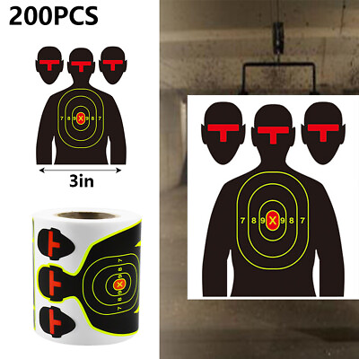 #ad 3quot; Splatter Target Stickers Self Adhesive Reactive Targets Paper for Shooting $7.99