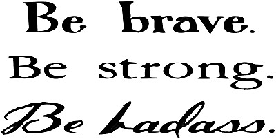 #ad BRAVE WALL ART DECAL STICKER $9.99
