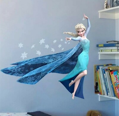 #ad Frozen Wall Decal Elsa 3D Stickers Mural Childs Room Nursery Decor Peel amp; Stick $24.99