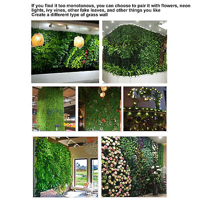 #ad #ad Artificial Plants Grass Wall Panel Grass Backdrop Greenery Wall for Indoor $27.98
