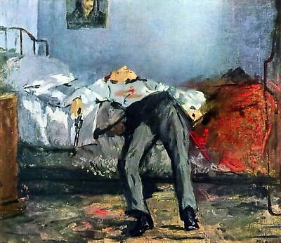 #ad Suicide by Édouard Manet art painting print $9.89