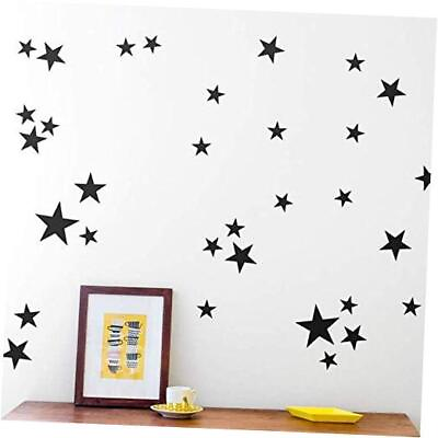 #ad 110Pcs Stars Wall Decal Vinyl Sticker Removable Children Kids Art DIY Black $14.45