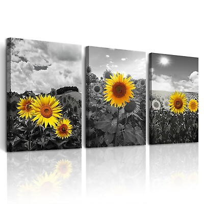 #ad Canvas Wall Art For Living Room Large Wall Decor For Bedroom Black And White ... $138.38