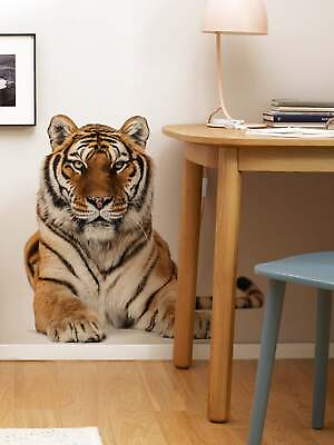 Tiger Pattern Wall Sticker Removable DIY Wall Art Decor Decals Murals for Home $4.95