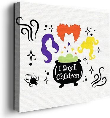 #ad I smell Children Wall Art Canvas Decor Themed HD Printed amp; Wooden Framed $56.99