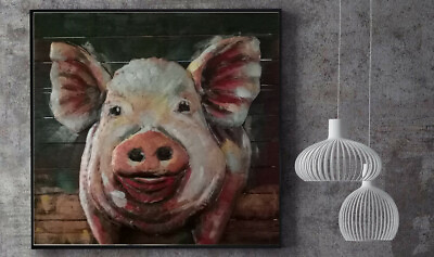 #ad Wood panel vivid animal wall decoration 3d farmhouse home animal sculpture SALE $179.00