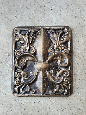 Fleur de Lis Wall Plaque Old World Tuscan Medieval French Country decor NEW $39.95
