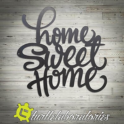 #ad Decorative Home Sweet Home 2 Metal Wall Art Hanging Home Decor $72.00
