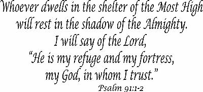 #ad Psalm 91:12 11quot;x22quot; Bible Verse Wall Decal by Scripture Wall Art Decor $11.19