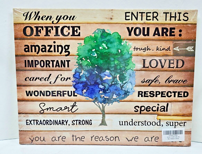 #ad #ad Inspirational Wall Art Office Motto Decor Quotes Colorful Tree Signs Pictures $9.90