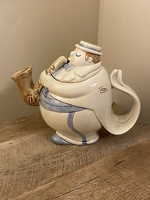 #ad Vintage Fitz And Floyd Saxophone Player Teapot Music Kitchen Band $45.00