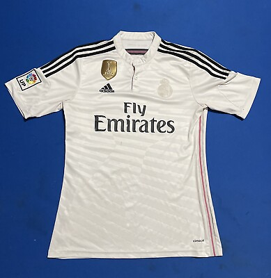 #ad Adidas Real Madrid Mens Jersey Home Kit 2014 Short Sleeve White Medium $28.99