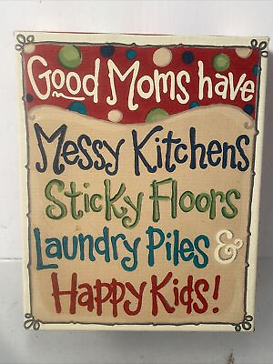 #ad Funny Kitchen Canvas Print Decor Good Moms Art Wall Painting READ Print 8quot; X 10quot; $14.98