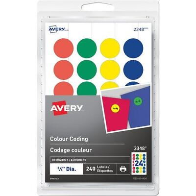 #ad Avery® Removable Colour Coding Labels AVE2348 $5.99