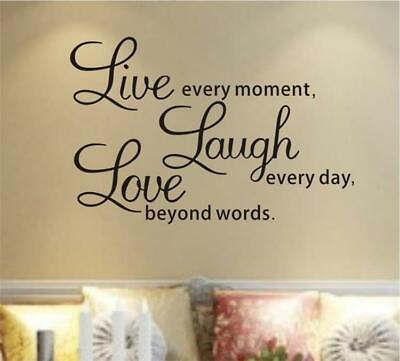 #ad Live Laugh Love Wall Stickers Removable Letters Vinyl Decal Home Art Decoration $4.27