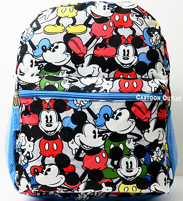 #ad Disney Mickey Mouse School Backpack Large 16quot; Travel Bag All Over Art Print New $23.70
