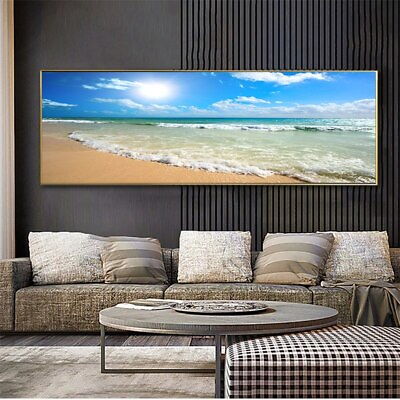 #ad Sea Beach Landscape Poster Wall Art Picture Canvas Painting Print Art Home Decor $24.63