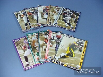 #ad #ad 10 Collectible NFL 2008 Rookie Fathead Tradeables Cards Stocking Stuffers 5quot;x7quot; $3.79