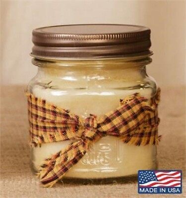 #ad NEW FARMHOUSE PRIMITIVE JAR CANDLE BUTTERMILK PANCAKES USA 8 Ounce Country $12.99