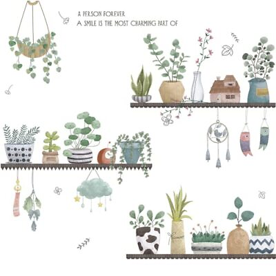 #ad 2 Set Plant Wall Decals Kitchen Wall # 2 Set Plant Wall Decals Peel and Stick $20.21