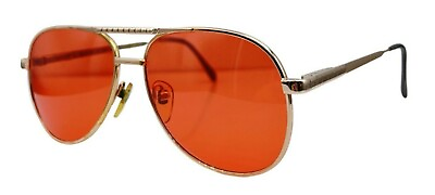 #ad #ad Vintage On Gaurd 037 Gold Pilot Sunglasses W NEW LENSES $96.00