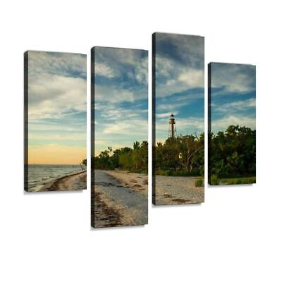 #ad Canvas Wall Art Painting Pictures Lighthouse at Sanibel Island Modern Artwork $77.56