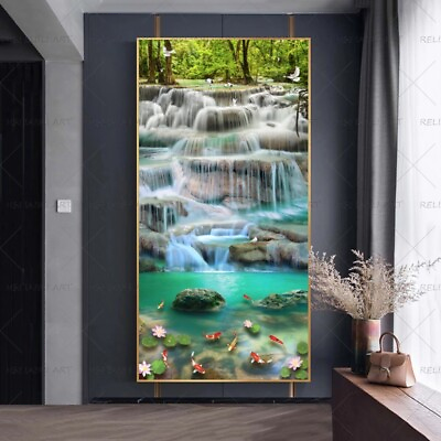 #ad Waterfall Natural Scenery Canvas Art Painting Print Wall Decor Canvas Poster $10.44