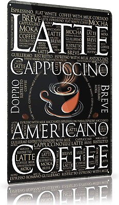 #ad #ad Coffee Metal Signs for Home amp; Kitchen Decorative Material for Bars 8quot;x12quot; $16.99