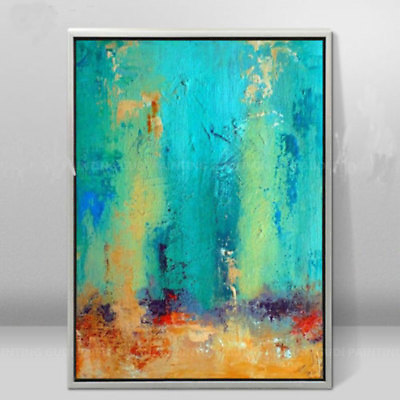 #ad LMOP026L abstract modern large 100% hand painted art oil painting on canvas $50.77