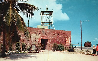 #ad Postcard FL Key West East Martello Tower Old Civil War Fort Vintage PC J1092 $2.00