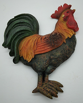 #ad Rooster Colorful Italian Style Chicken Wall Hanging Farmhouse Decor 10 3 4quot; Tall $22.49